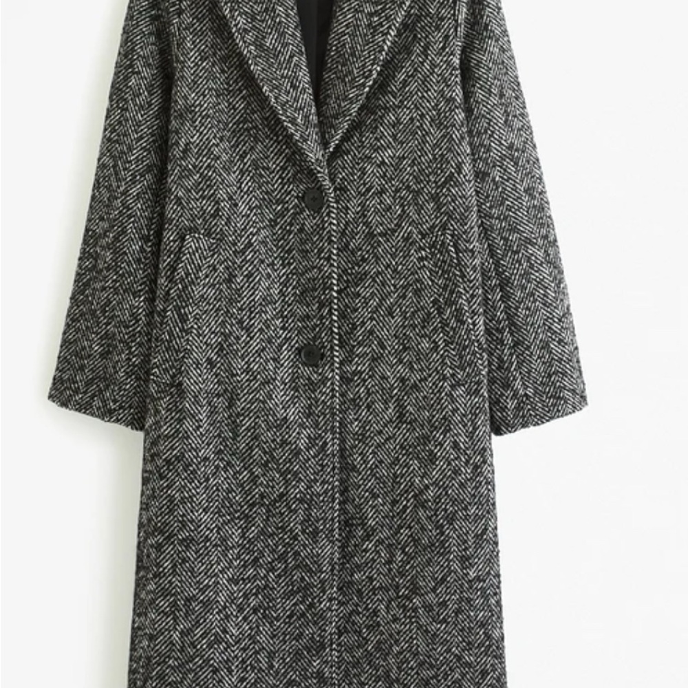 Abercrombie & Fitch Textured Tailored Coat